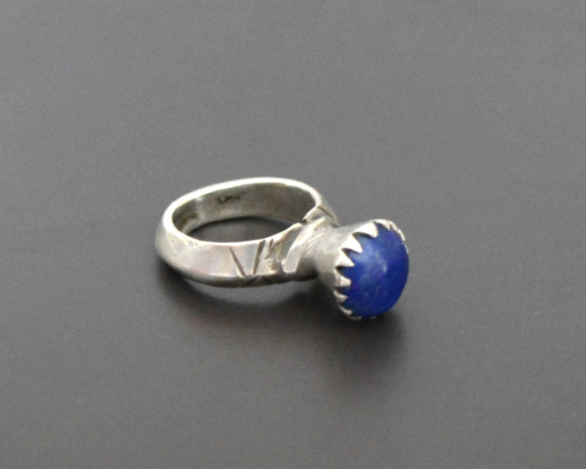 Tuareg Lapis Lazuli Ring - Size 6.25/6.5