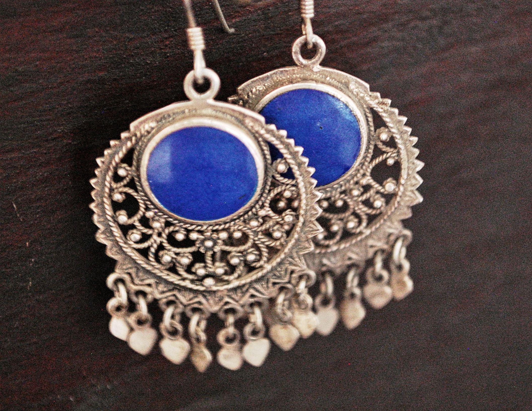 Ethnic Lapis Lazuli Earrings