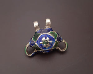 Multan Enamel Silver Bead Pendant