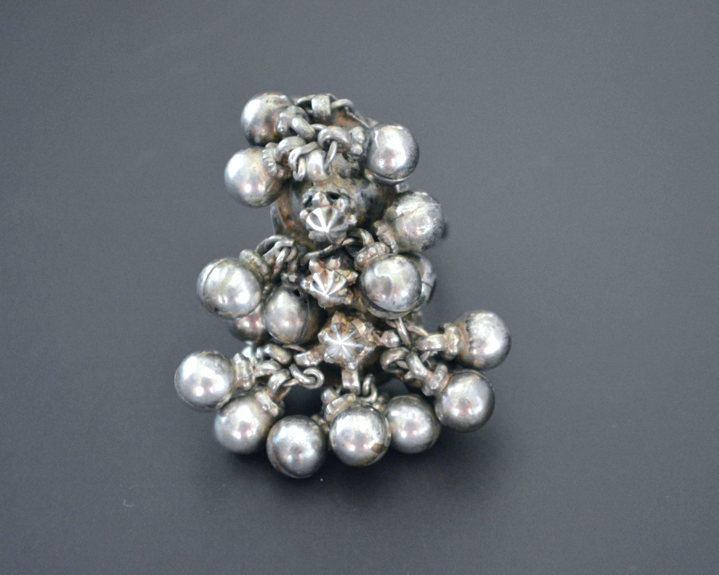 Rajasthani Silver Ring with Bells