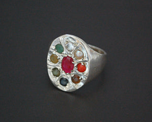 Navaratna Indian Astrology Ring - Size 7.75