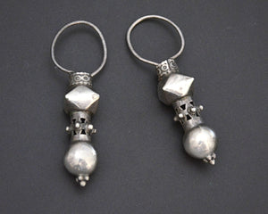 Old Rajasthani Silver Earrings