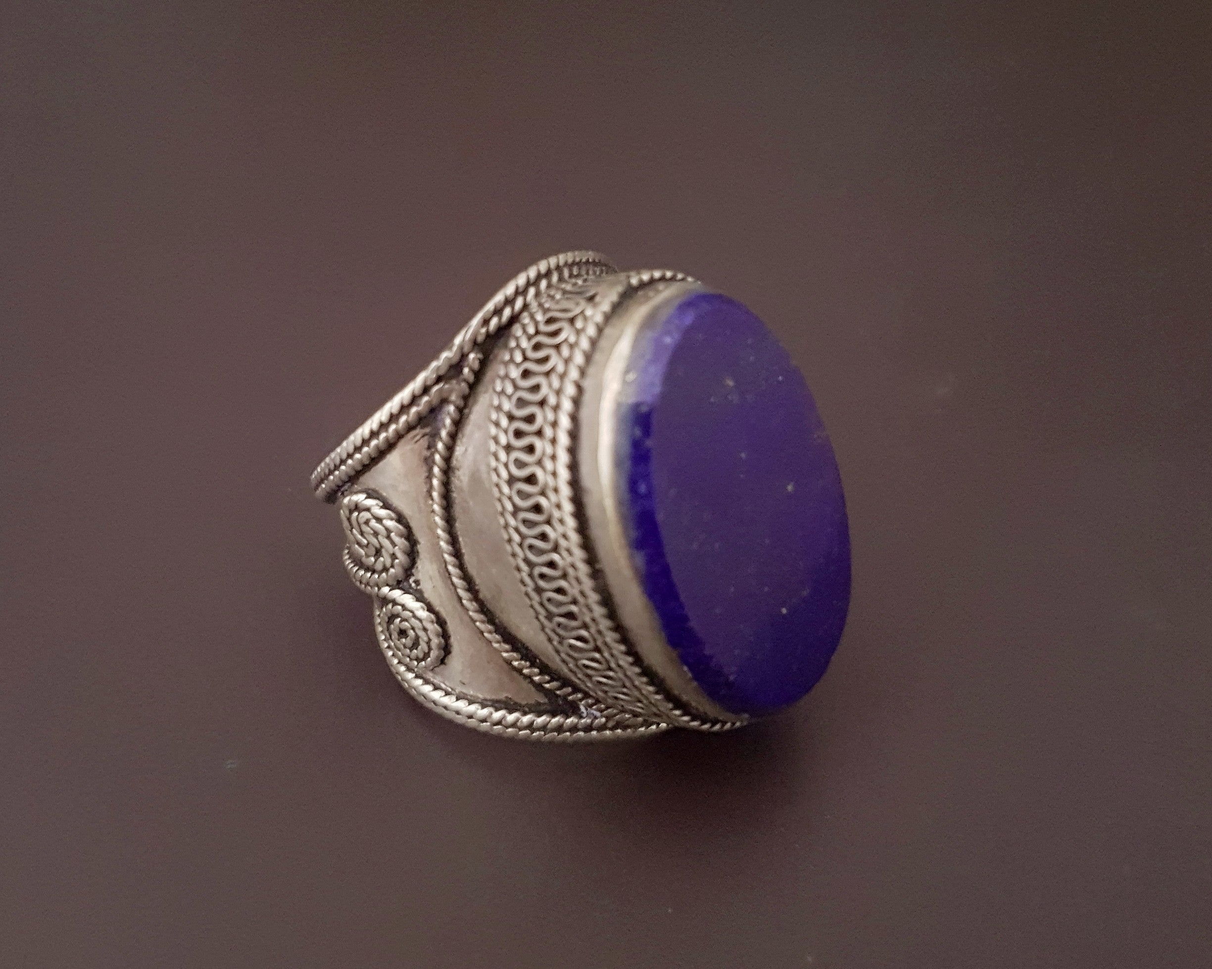 Turkmen Lapis Lazuli Ring  - Size 8.5