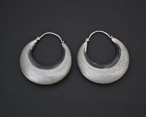 Ethnic Hoop Earrings - MEDIUM - Polished and Matte