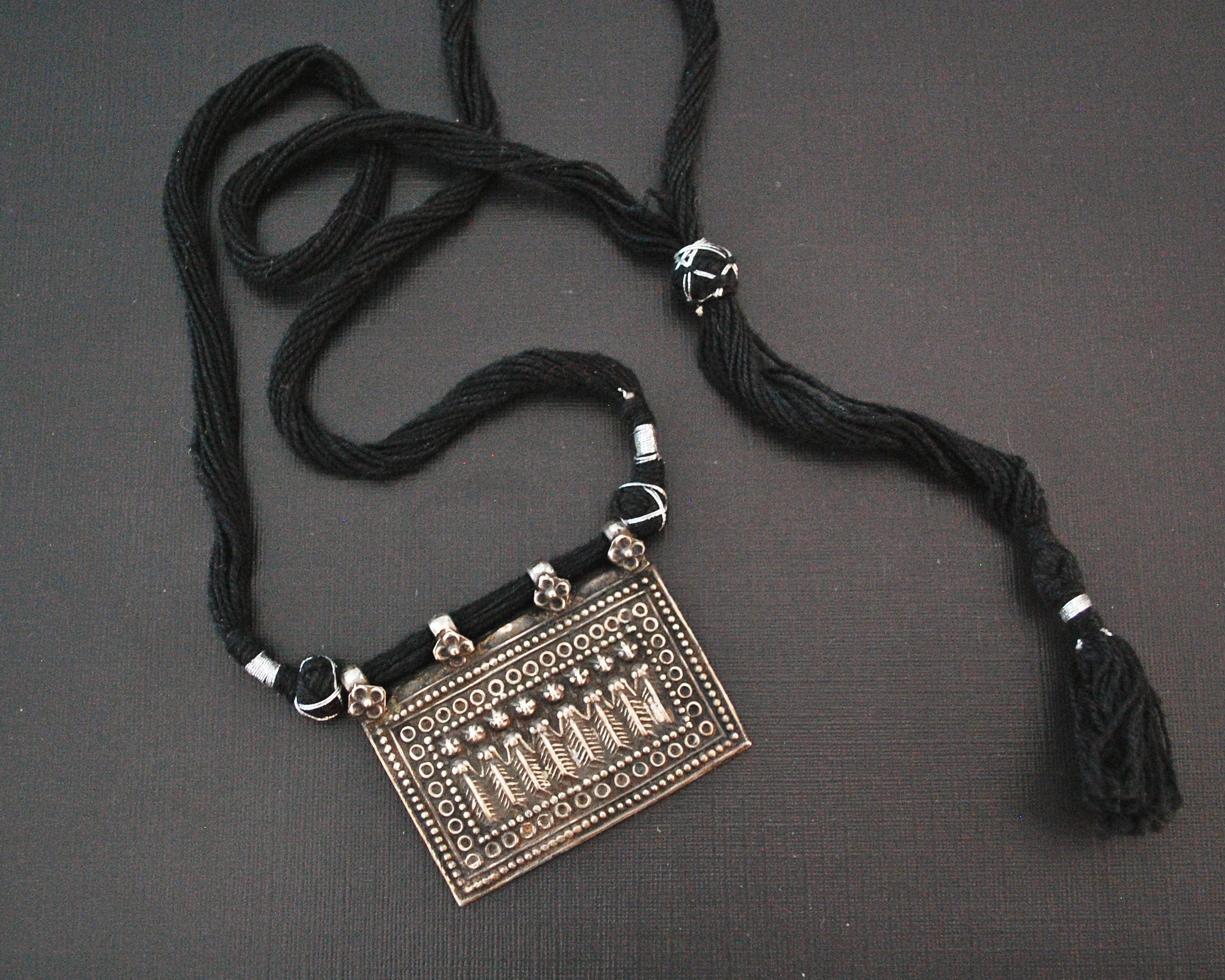 Hindu Amulet Sapta Matrikas Necklace on Adjustable Cord