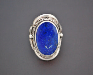 Ethnic Lapis Lazuli Ring from India - Size 7.5