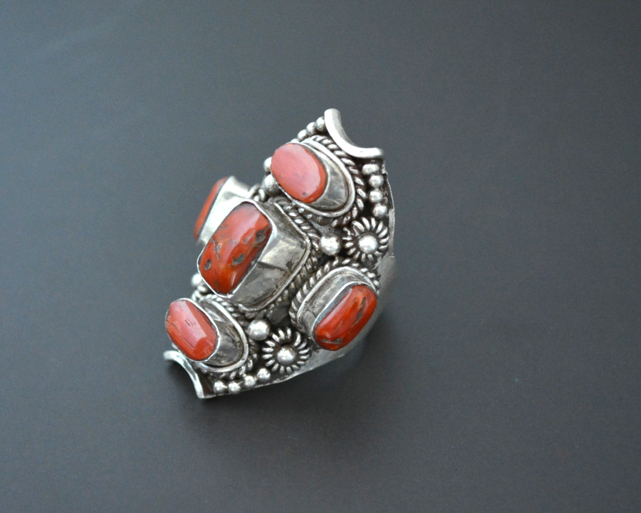 Reserved for L. - Nepali Coral Ring - Size 8