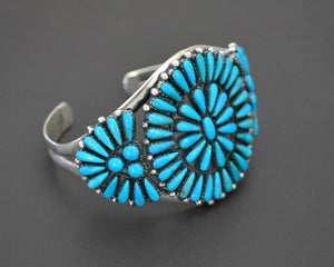 Zuni Cluster Turquoise Cuff Bracelet
