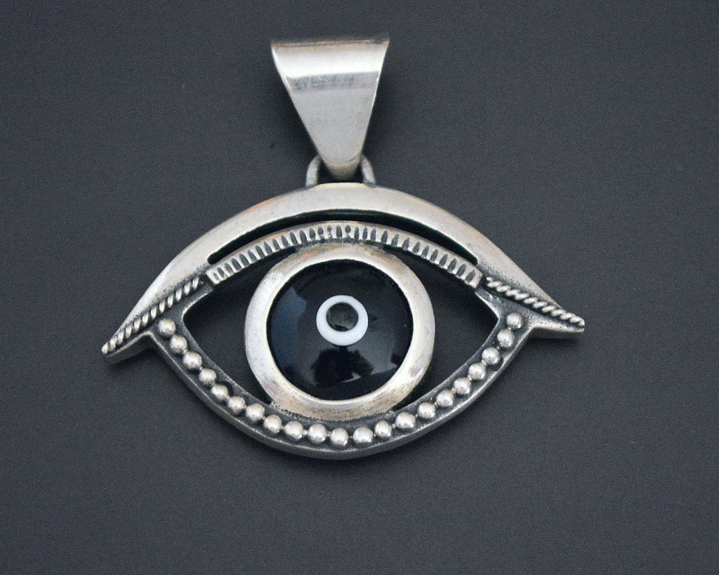Turkish Evil Eye Silver Pendant