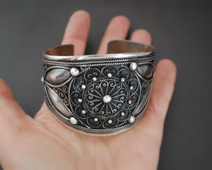 Wide Ethnic Cuff Bracelet