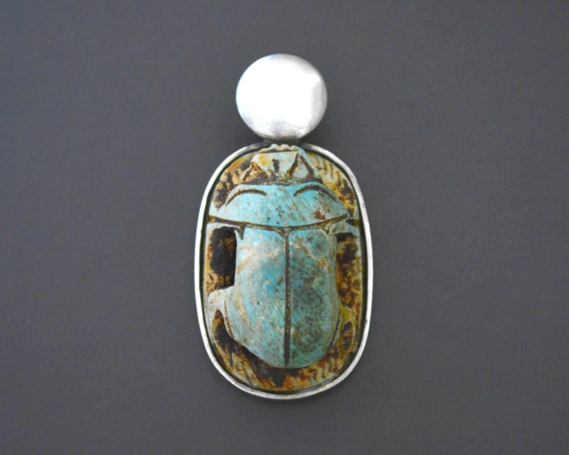 Large Egyptian Scarab Pendant