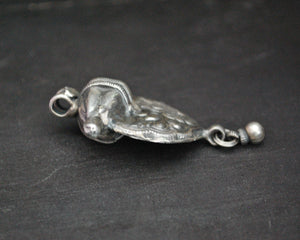 Rajasthani Silver Amulet with Bell