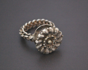 Tribal Rajasthani Silver Ring - Size 6.5