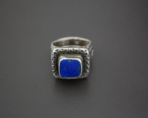 Old Afghani Lapis Lazuli Ring - Size 8.5