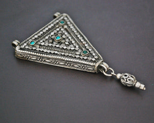 Yemeni Silver Turquoise Pendant