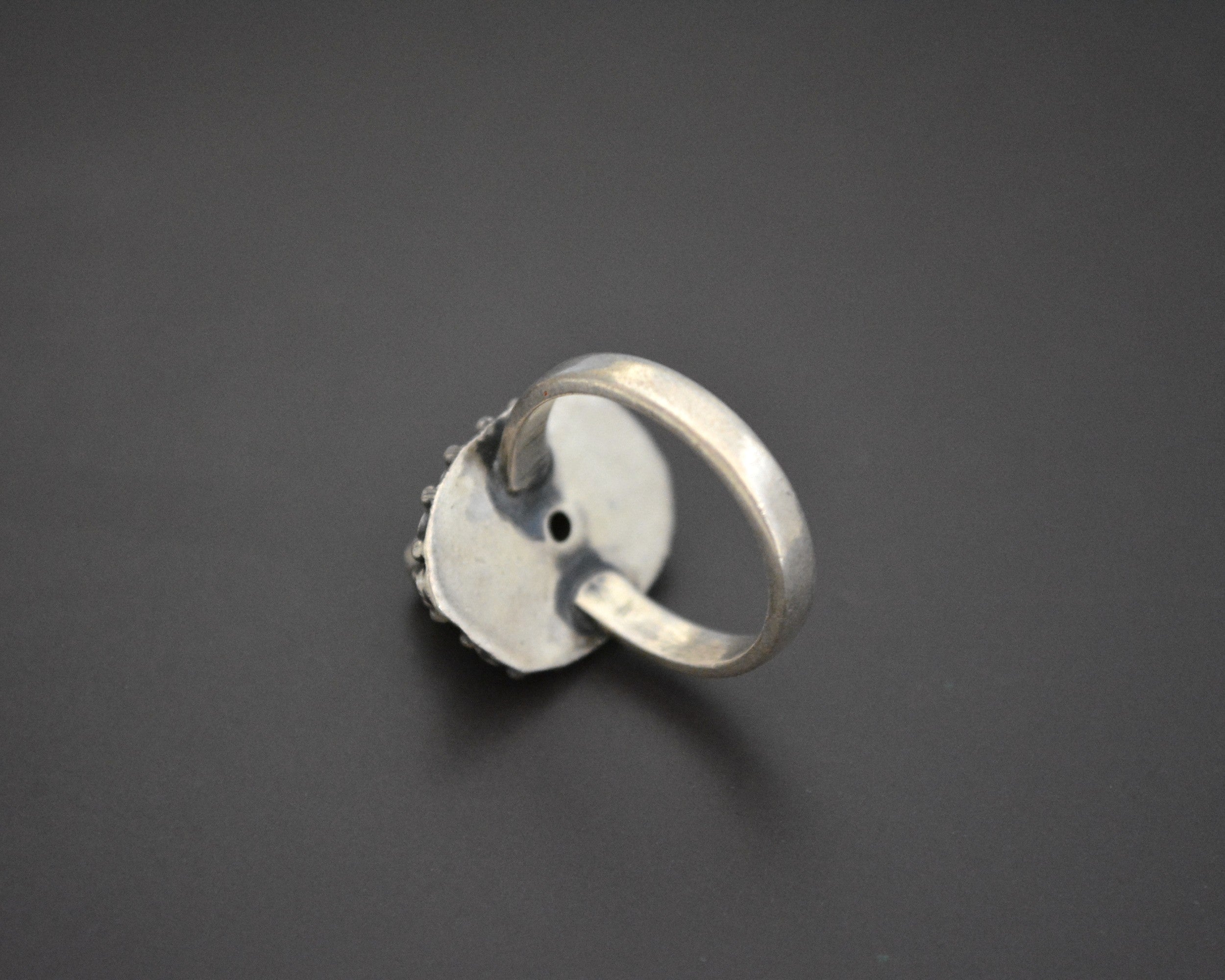 Vintage Nepali Coral Ring - Size 8 & 8.75