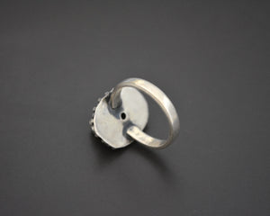 Vintage Nepali Coral Ring - Size 8 & 8.75