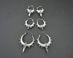 Ethnic Spike Hoop Earrings - SMALL TO LARGE