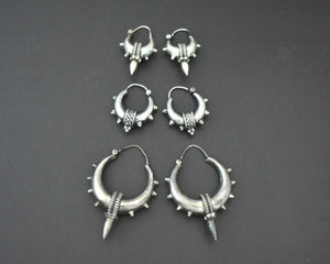 Ethnic Spike Hoop Earrings - SMALL TO LARGE