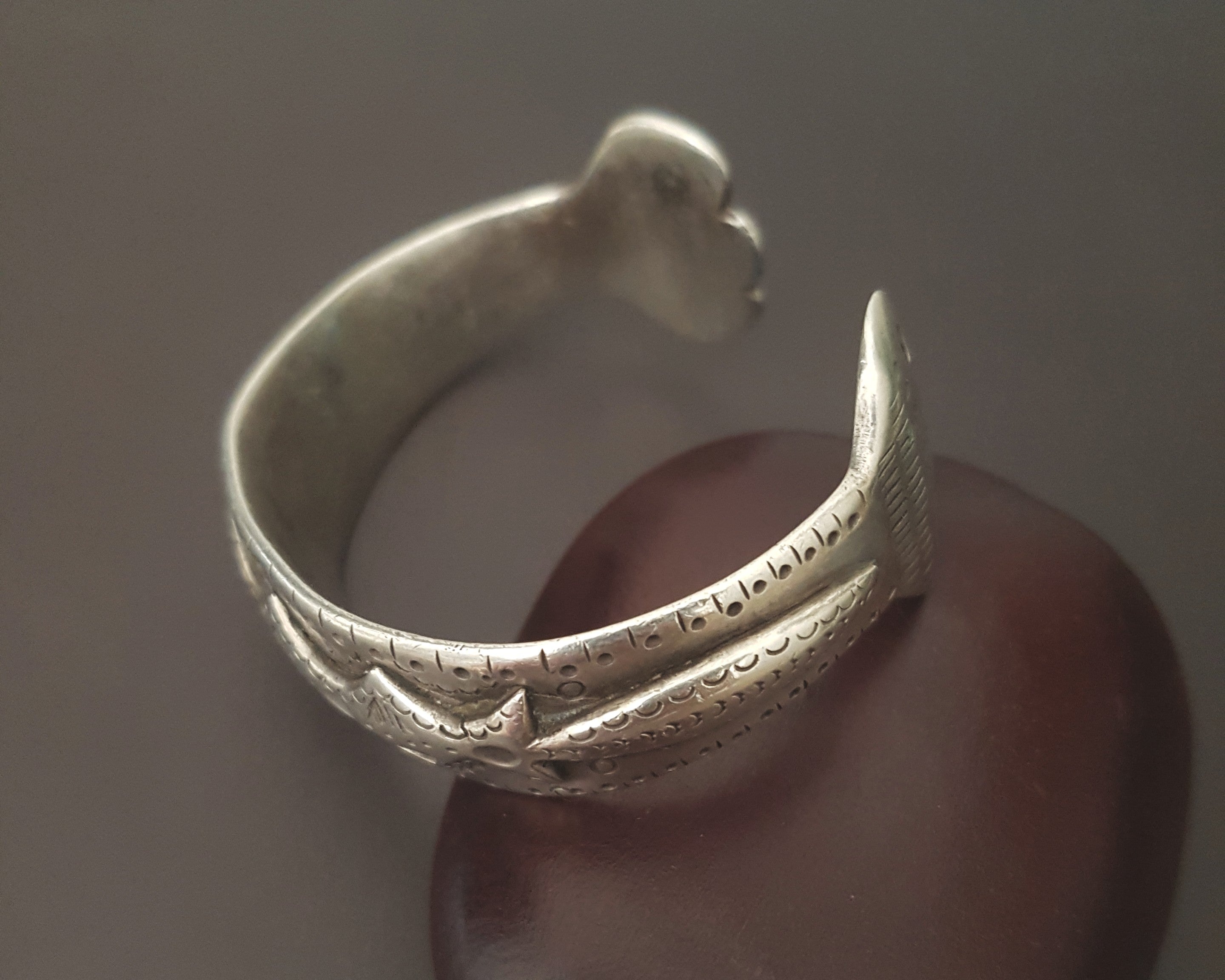 Uzbek Silver Cuff Bracelet - SMALL
