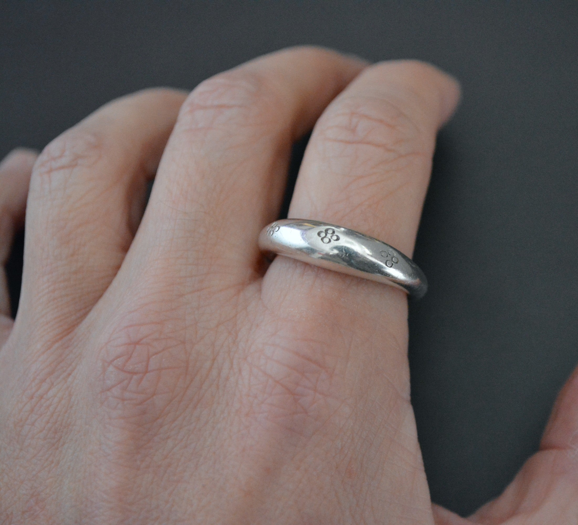 Tuareg Silver Ring - Size 7.25 - 8