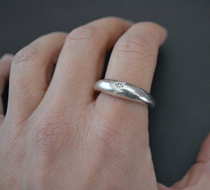 Tuareg Silver Ring - Size 7.25 - 8