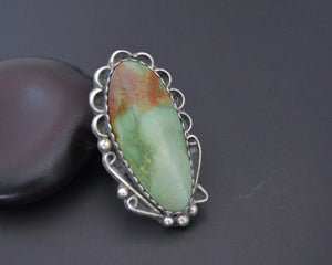 Huge Navajo Turquoise Ring - Size 7.5