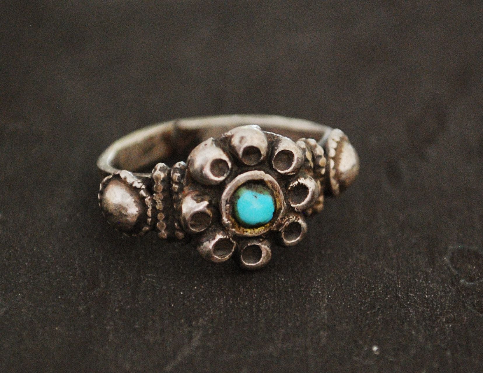 Rajasthani Turquoise Ring - Size 6