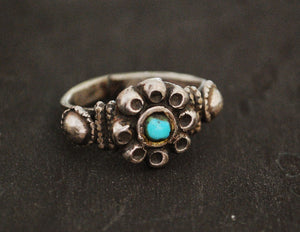 Rajasthani Turquoise Ring - Size 6
