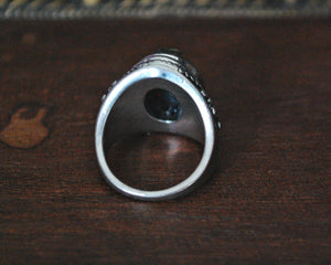 Faceted Crystal Quartz Ring - Size 5.5