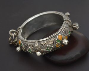 Berber Hinged Enamel Bracelet - SMALL