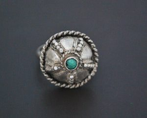 Ethnic Turquoise Ring - Size 6.5