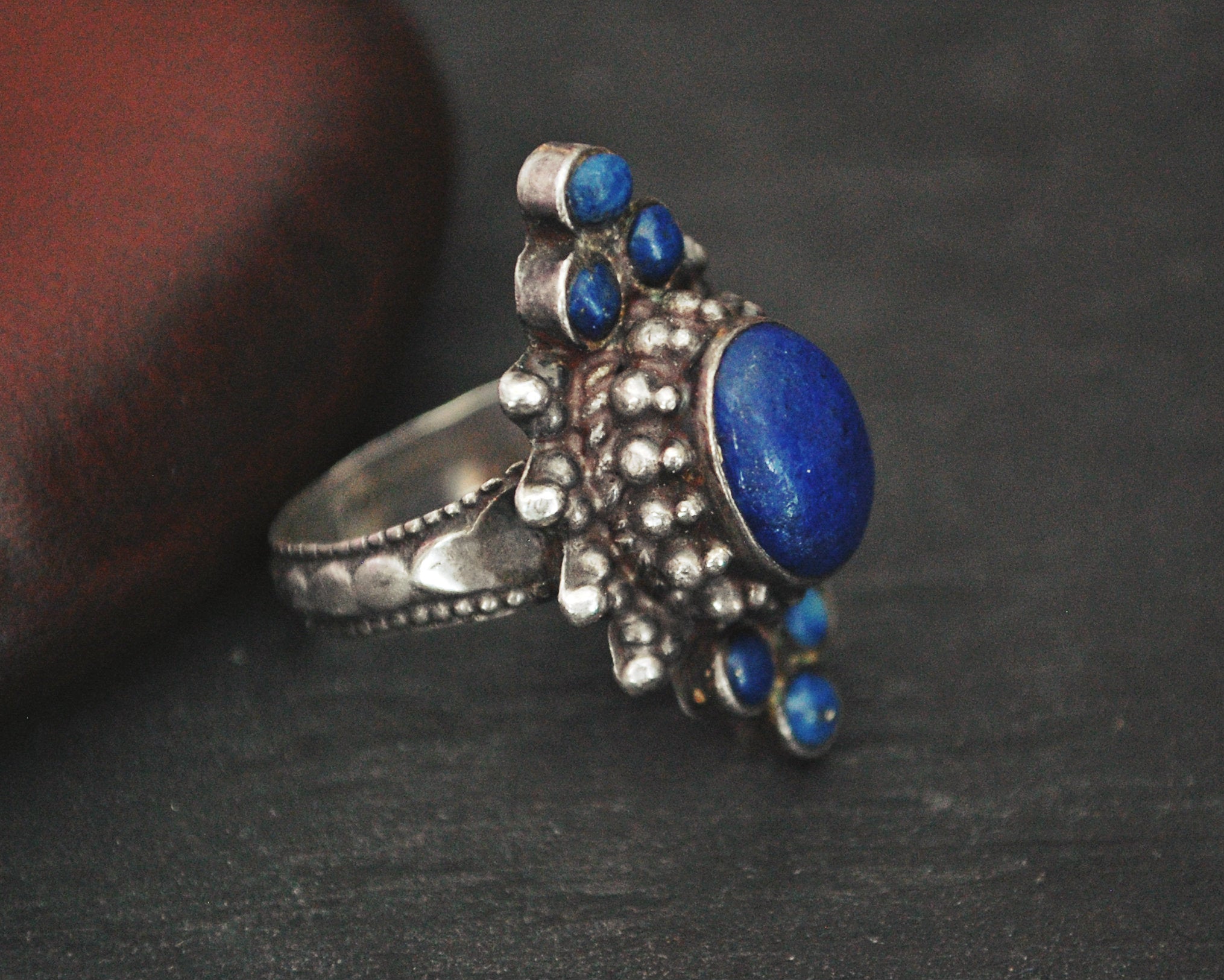 Ethnic Nepali Lapis Lazuli Ring - Size 10