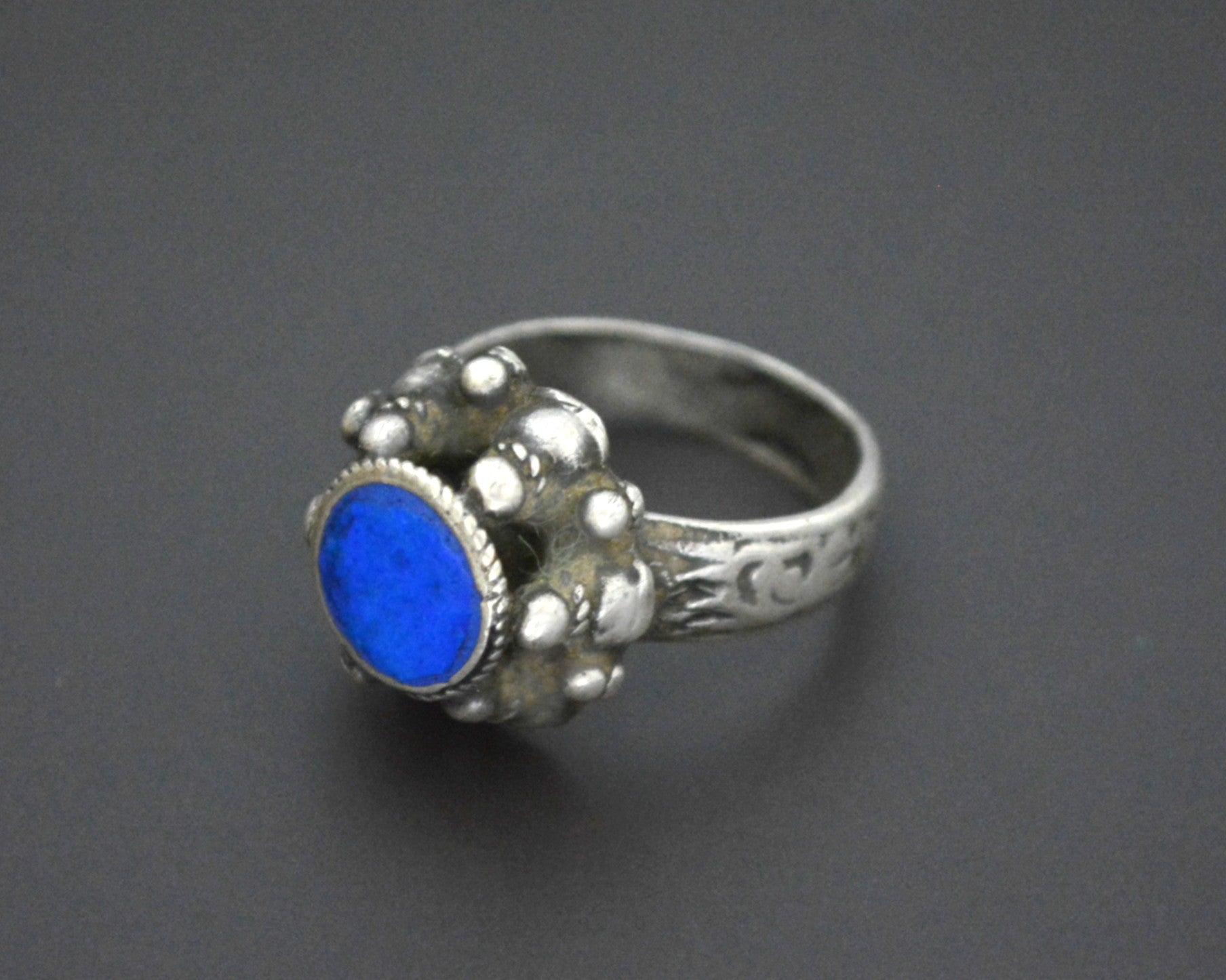 Afghani Lapis Lazuli Ring - Size 8.5