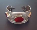 Turkmen Carnelian Cuff Bracelet
