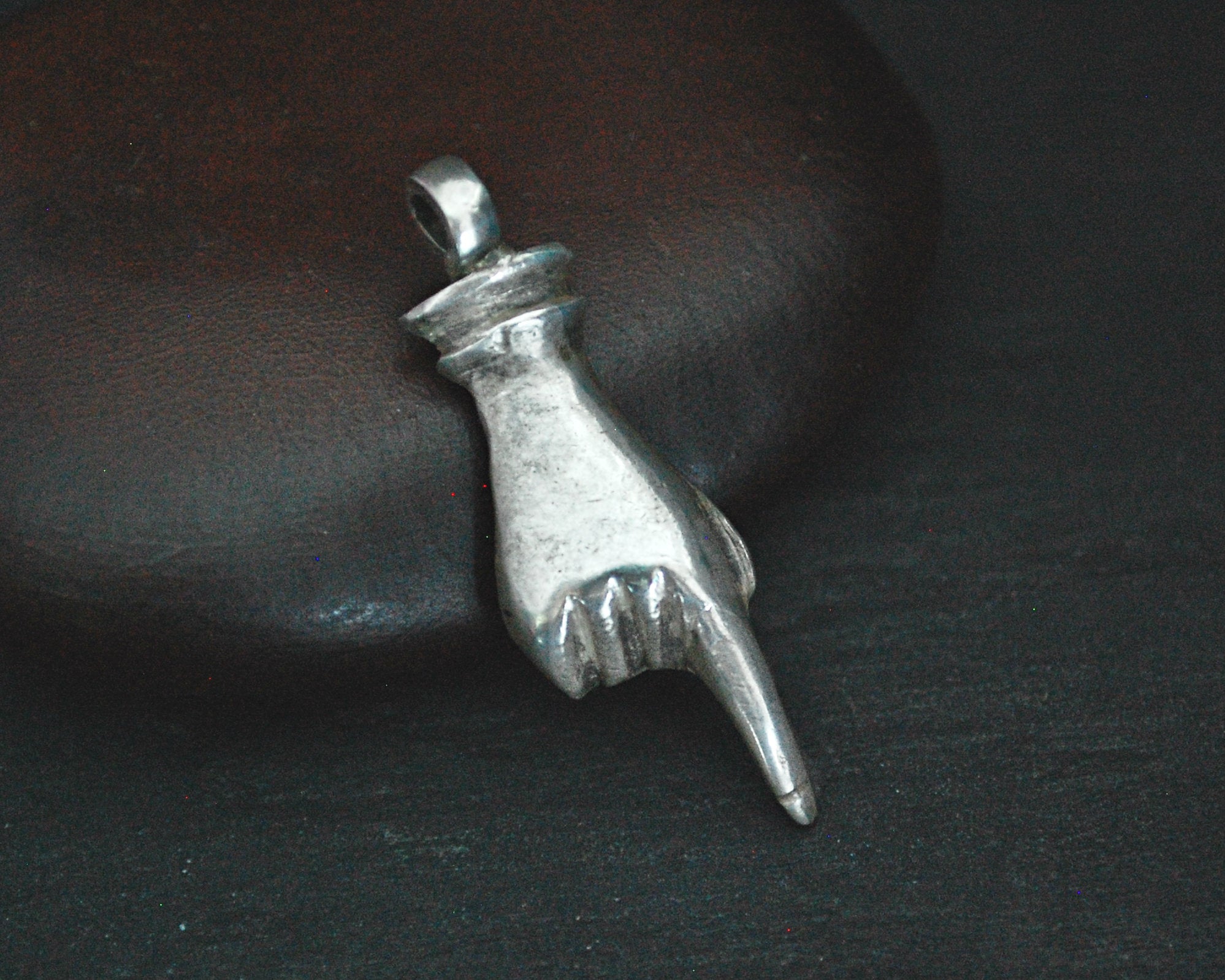 Solid Silver Hand Pendant