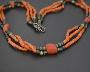 Reserved for S. - Moroccan Berber Coral Necklace
