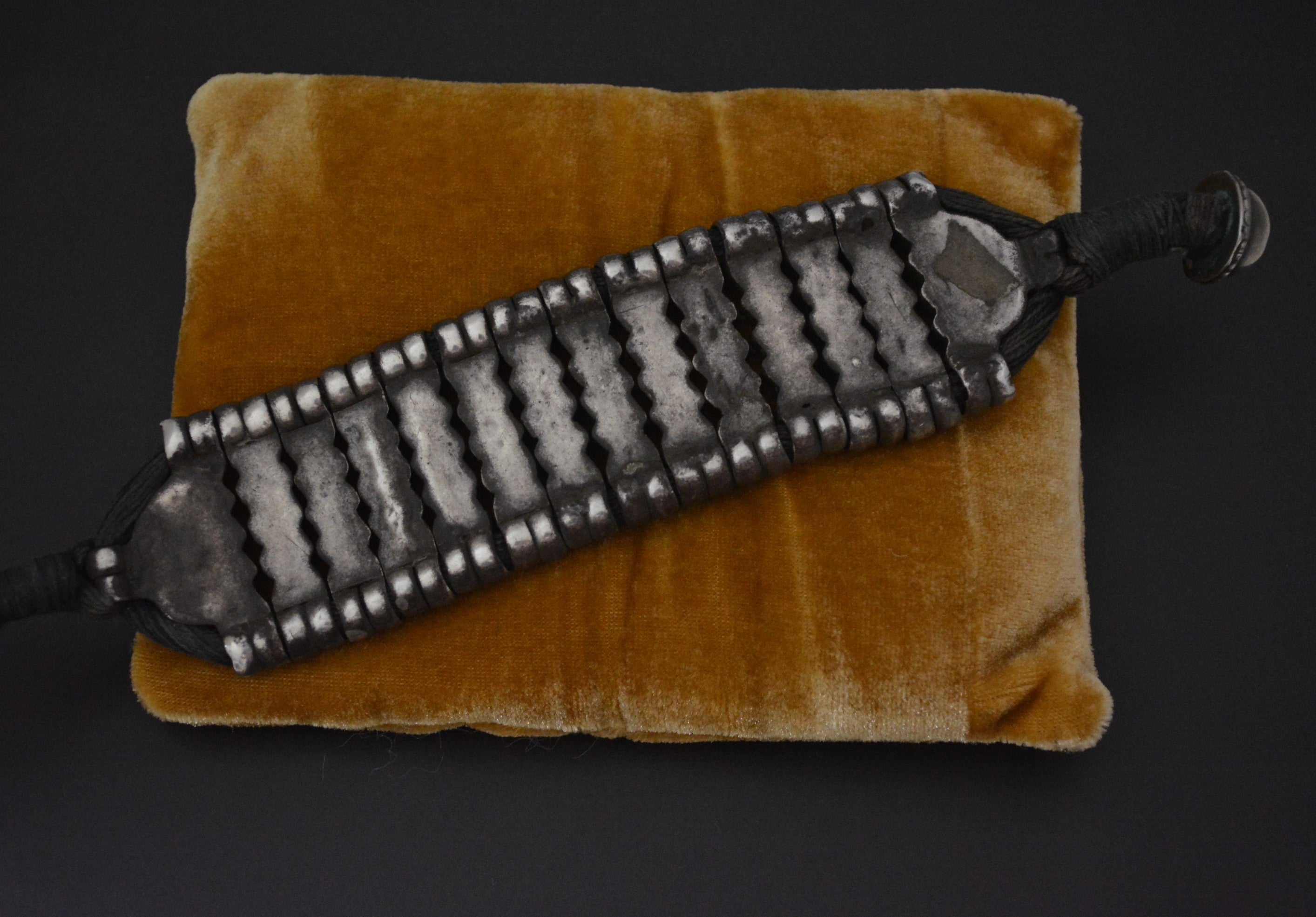 Rajasthani Cotton Silver Bracelet