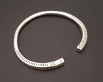 Karen Hill Tribe Silver Cuff Bracelet