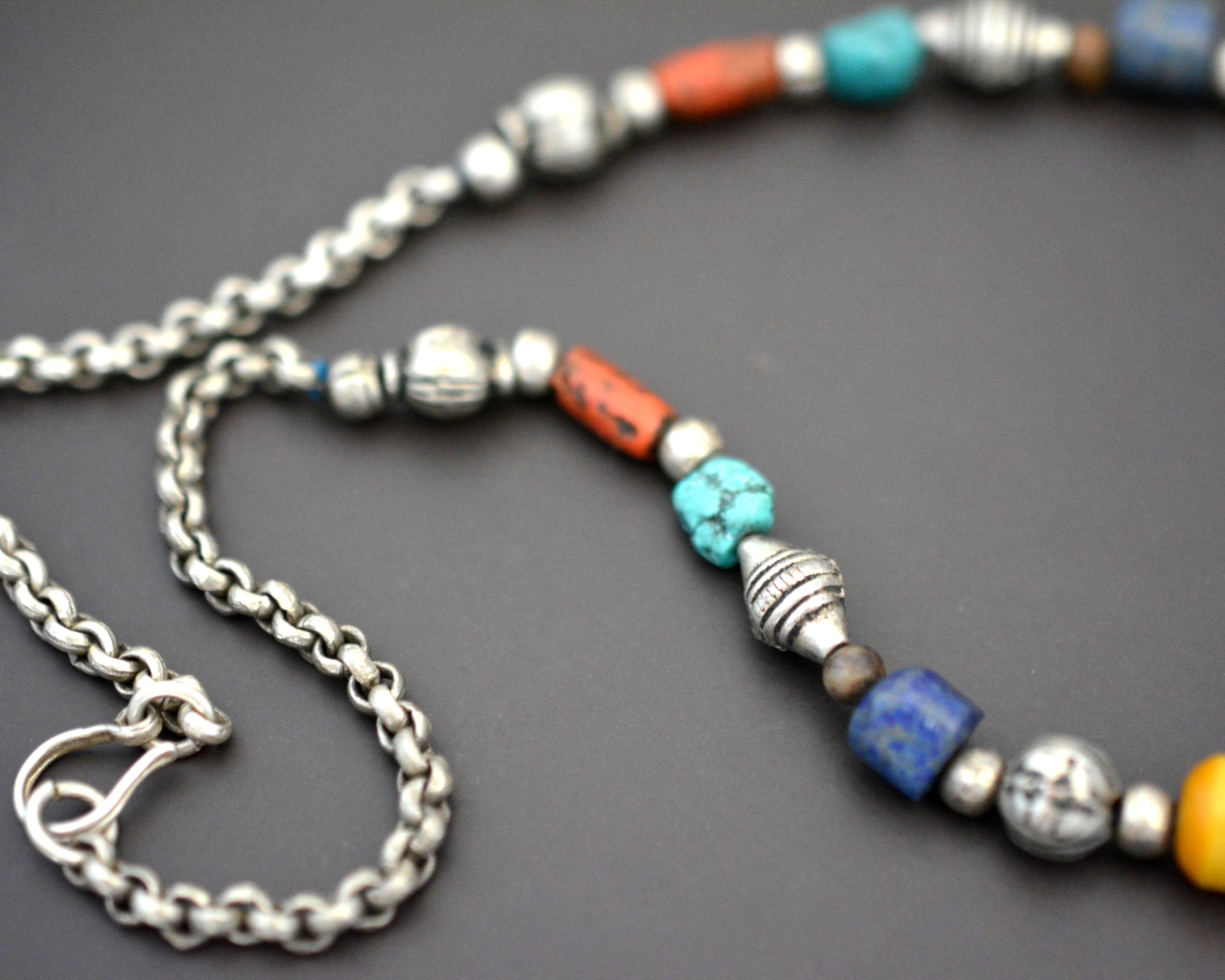 Vintage Nepali Multistone Necklace