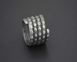 Old Tribal Coil Ring from India - Size 7.5