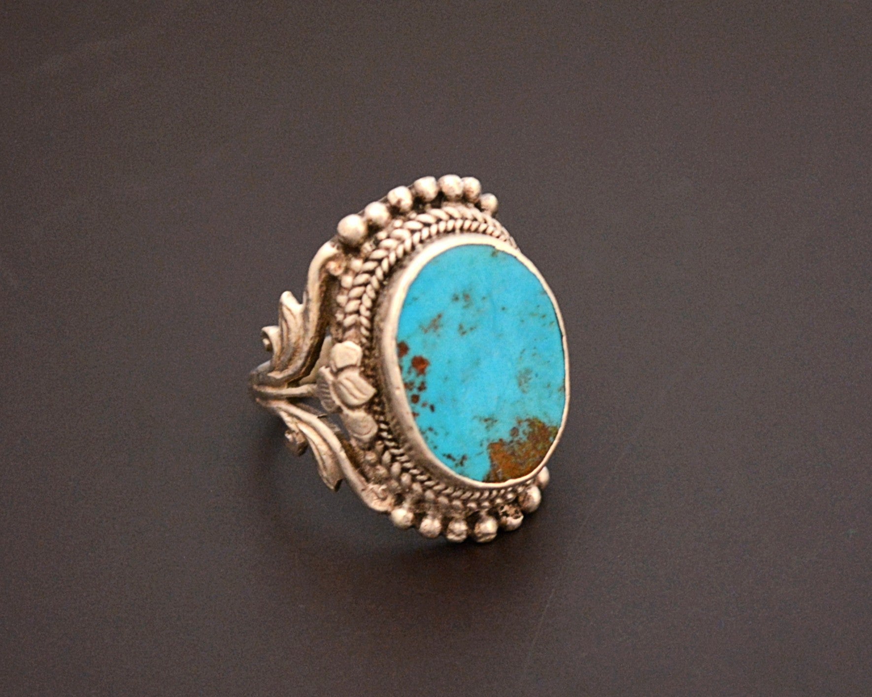 Reserved for A. - Nepali Turquoise Ring - Size 8.25