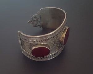 Turkmen Carnelian Cuff Bracelet