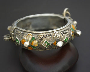 Berber Hinged Enamel Bracelet - SMALL