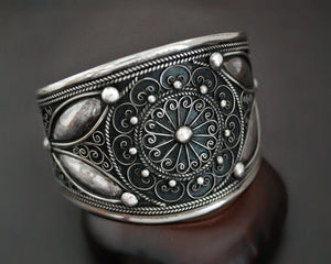 Wide Ethnic Cuff Bracelet