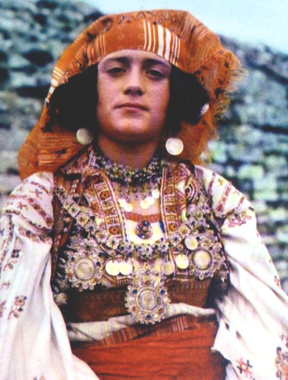 Balkans Albanian Filigree Gilded Costume Pendant
