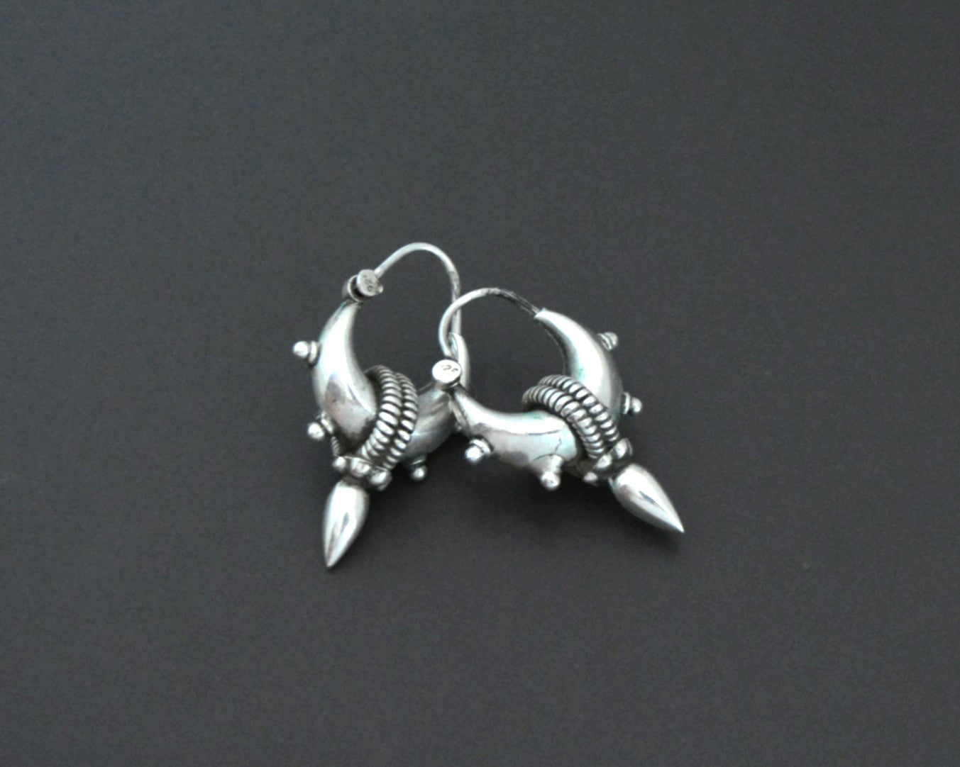 Ethnic Spike Hoop Earrings - SMALL TO LARGE