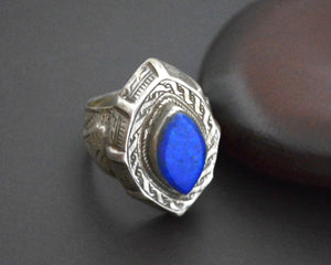 Afghani Lapis Lazuli Ring - Size 8