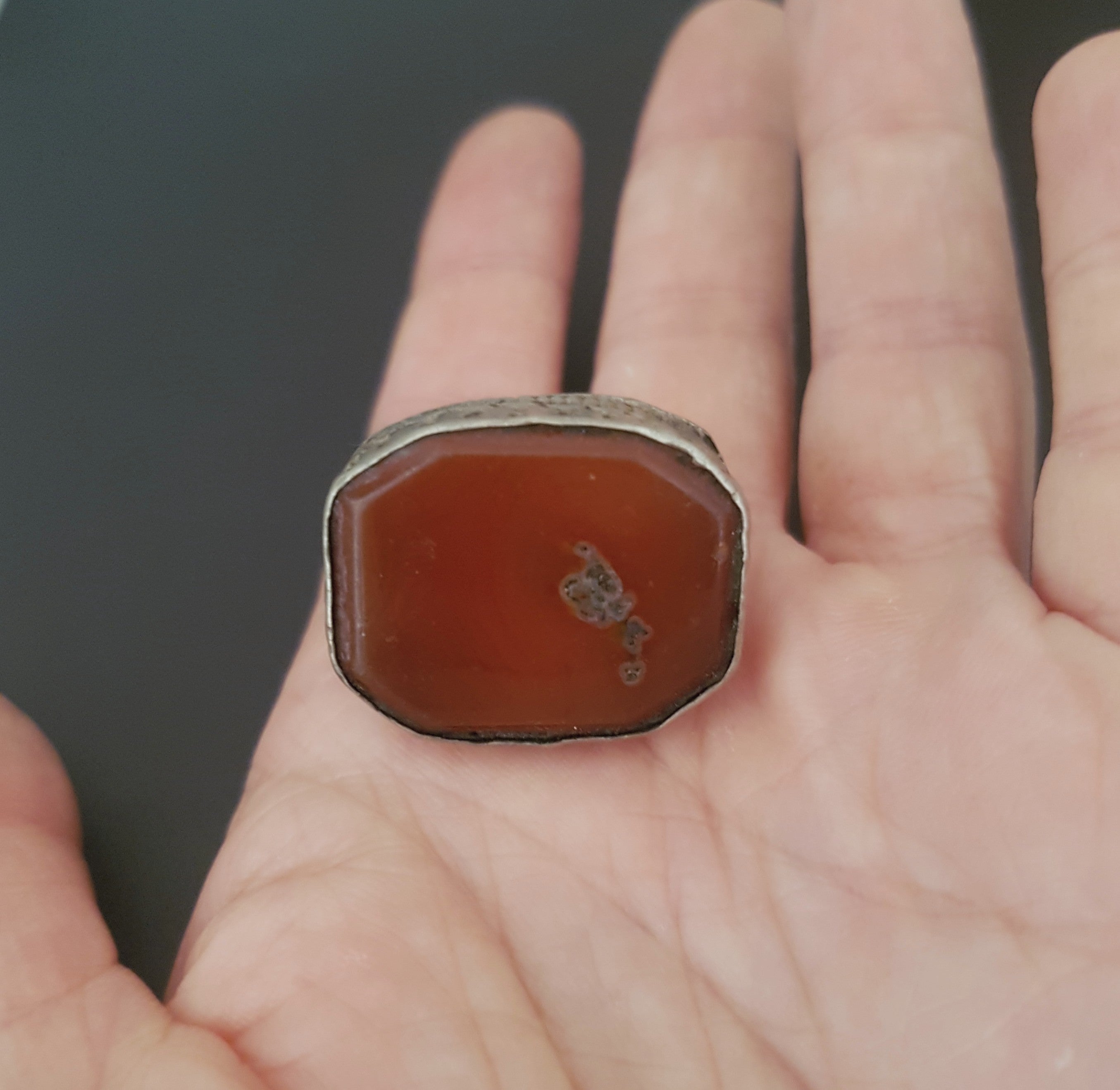 Turkmen Carnelian Ring - Size 7