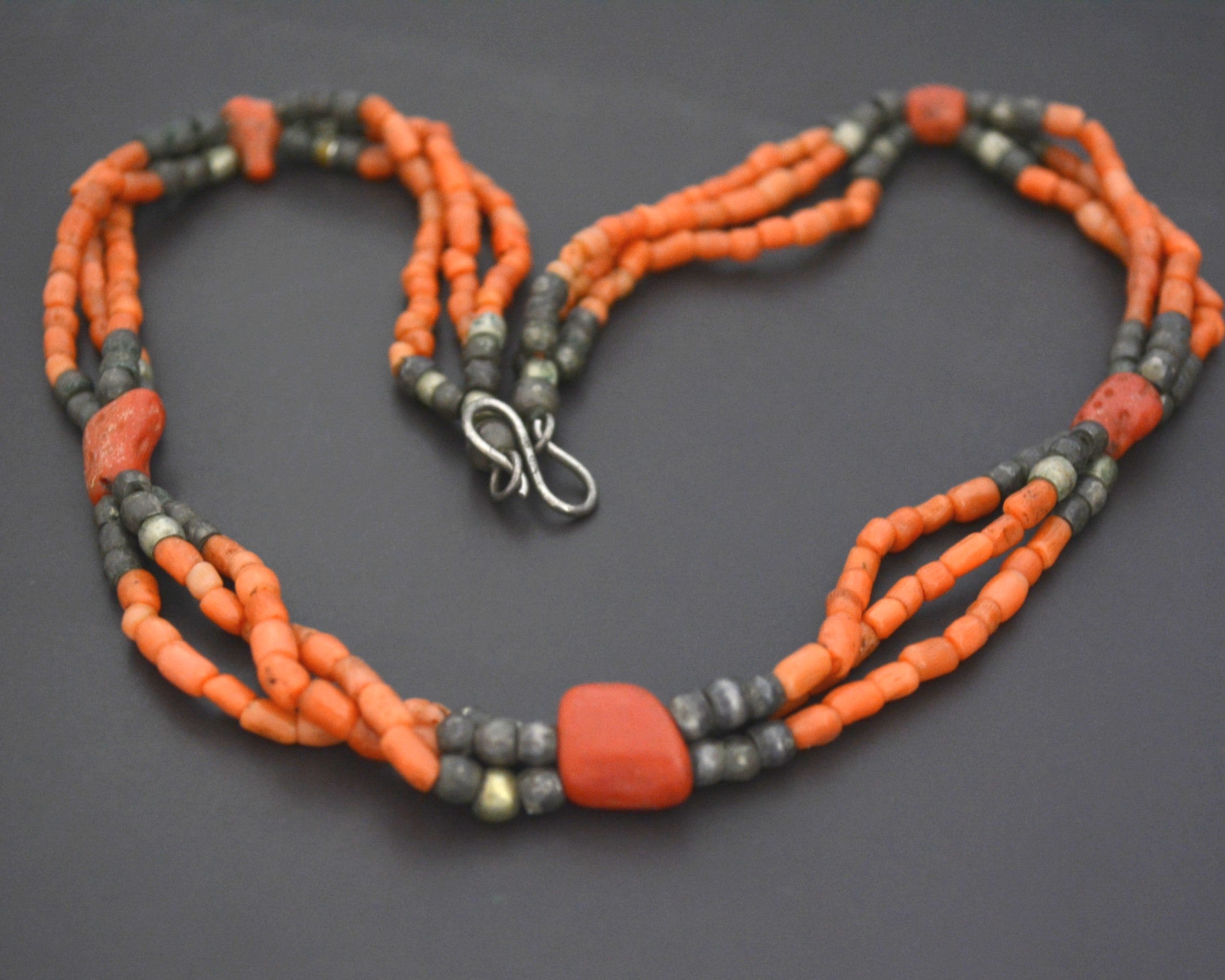 Reserved for S. - Moroccan Berber Coral Necklace